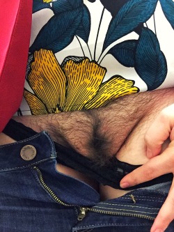 nevershaveyourbush:  ketraptor:  Another of casual Friday! ;)  I love hairy bushes.My love for a full bush will never change.Wanna show me your bush? Wanna talk about your bush experiences? Kik Me: NeverShaveYourBush