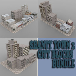 We are really loving these new John Hoagland products! We know you’ll love them too! This is the City-block bundle, with  buildings that can be used however  your imagination desires: it could be a derelict town or a tropical city  or town or even