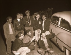 1950Sunlimited:  Teens, 1954 Teenagers Arrested For Hot Rod Racing On Artesia St.