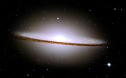 spaceexp:   The Sombrero Galaxy - 28 million light years from Earth - was voted the most beautiful picture taken by Hubble Telescope. The dimensions of the galaxy, are as spectacular as it’s appearance. It has 800 billion suns and is 50,000 light years