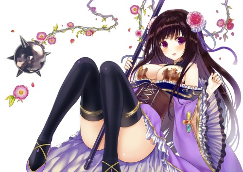 dai709:  cleavage thighhighs weapon yuuki porn pictures