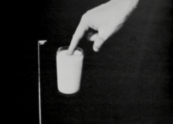 house-of-romanov:  John Baldessari, Putting a finger in milk. 