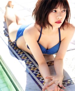 nichijounogi46:  Deep Blue Bikini with Nanasemaru 😇💕