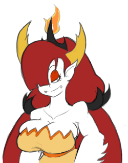 parasitesofrapture: Hekapoo-Flats Did Lad actually COLOR SOMETHING!?  Yeah, thanks to a friend I finally found a way to color things a shit ton faster than I normally do so I tested it out and…well it works. Note however, that it’s not exactly…clean