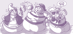 fat piracy tetra, cooking mama and tristana commission for eviljelly