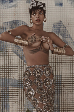 blissfully-chic:  Rihanna for Vogue Brazil,