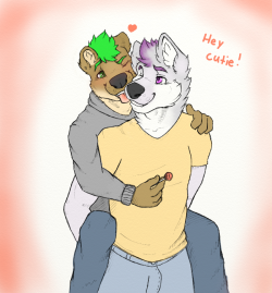 umbra-the-sly-raccoon:renakakib:  Hey cutie - by scruffyboy1  furrymalewolf