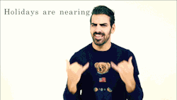 neko-goes-nyah:  Learn Holidays Signs | Learn American Sign Language | Nyle DiMarco [x]