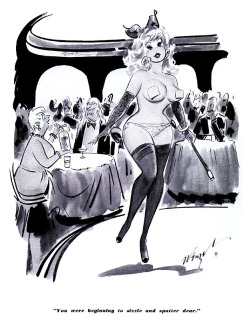  Burlesk cartoon by Bill Wenzel.. Scanned from the April 1957 issue of ‘CABARET’ magazine.. 