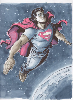 ryanstegman:  Finished Superman commission!  