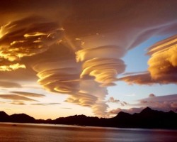The aliens have landed (Lenticular cloud formations over Grytviken, South Georgia Island ~ over 2000km off the eastern coast of Argentina in the southern Atlantic Ocean)