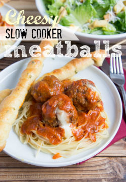 food&ndash;archives:  cheesy slow cooker meatballs.