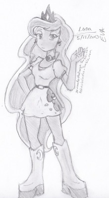 Eva-In-A-Nutshell:  Princess Luna As An Equestria Girl I Know She Won’t Be In The