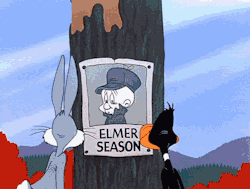 psychodollyuniverse: Bugs Bunny, Duffy Duck and Elmer! Poor Elmer!!!!! 