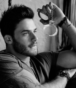 sirjocktrainer:   When he saw the cuffs on the table he paused. Sat down and looked at them. They hadn’t been there the night before and he wasn’t sure where they came from but now all he could think of was them around his man’s wrist, held down.