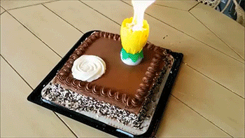 sizvideos:  Yellow lotus candle on chocolate cake  Video   THAT CANDLE IS SATAN. DON’T EVER GET ONE.