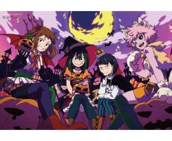 ninsegado91: grimphantom2:   kacchan: Boku no Hero Academia - Halloween Girls Nice!   Cool 