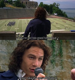 captain-wynn-or-lose:  Ten things I hate about you  As a band geek I would dye and be in heaven if a guy did this for me!