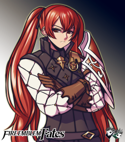 jadenkaiba:  “You can die quickly if you don’t shut up! Now stop wasting your breath. I’m not the sort of floozy to swoon over a cowpile of trite flattery.”Severa/Selena from Fire Emblem Awakening and Fire Emblem Fates. She’s one of my favorite