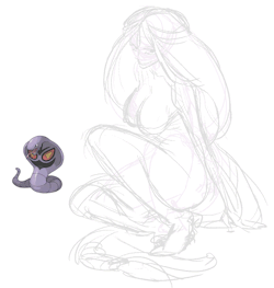 bluedragonkaiser:ironbloodaika:  bluedragonkaiser:ironbloodaika:  tamtamdi:so yes :/ there is nothing much, but this is how I draw the pokemon gijinkas  Yes  So  much better than the other female Arbok I see on DA. *Shudders*  Got a real Jasmine vibe.