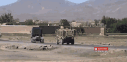 Celer-Et-Audax:  Afghan Army Mrap Sent Flying After Ied Strike - 2015