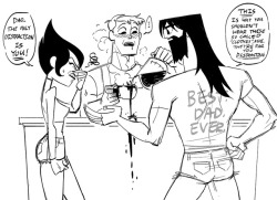 c2ndy2c1d:  Watched the new episode today and i’ve been converted to the Jack and Ashi father/daughter AU lol Goofy hot dad Jack gives me life haha
