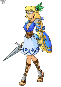 To celebrate Soul Calibur 6 finally being announced, I’m starting to draw some more redesigns for some of the characters from the Soul Calibur series. So here’s Sophitia. 