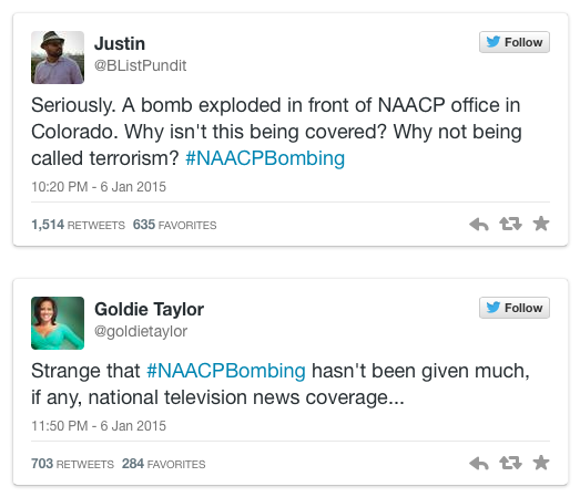 micdotcom:  An NAACP office was bombed yesterday — so why did it take so long for