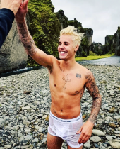 dominicanblackboy:  dominicanblackboy:  More of Justin Bieber naked pics leaked at Bora Bora! Wow!😍👀  # These are his real pics he leaked his self he did blurred out the cross on his chest to make people think so due to the amazing feedback that