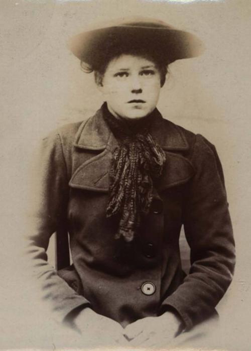 Dora Agnes Sanderson, 16, arrested for theft. 1906. Nudes &amp; Noises  