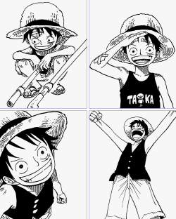 zorobae:  May 5th 2015 - Happy Birthday to the Future Pirate KingMonkey D. Luffy throughout the years