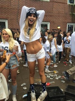 collegesluts4you:  Penn state! Only cause they beat Ohio!