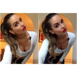 just-being-talya:  I can’t sleep with out your breathing , and I can’t breath each time your leaving !….&lt;3  #girl , #ponytail , #brunette , #eyelashes , #eyes , #pout , #lips , #redlips , #working , #pose , #noedit , #photoset , #me , #ootd