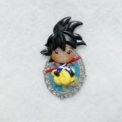 Excited to share the latest addition to my #etsy shop: Goku Pendant/Sculpture #art #sculpture #goku #dragonballz #dragonball #kidgoku #polymerclay #anime https://etsy.me/2rh5AlW