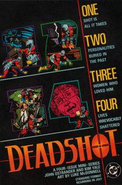 Deadshot DC Comics ad, 1988. From The Shadow, No. 15 (DC Comics, 1987).From Anarchy Records in Nottingham.