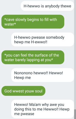grimwhoires:  grimwhoires:   nicki-the-gay-bitch:   emrakul-flying-spaghetti-monster:  daglout:  oathgrowth: This stupid exchange between friends has become a cultural icon. This text thread brought us into a new age  The year is 1 ATP (After Then Perish)
