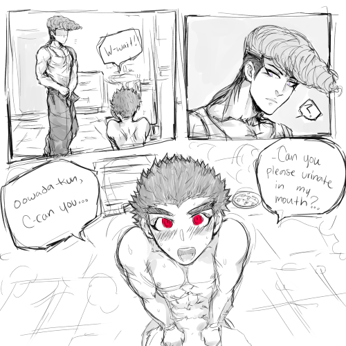 zonbikid:  laughing @ myself draw shitty watersports comics// should i continue?? i think theyre gonna bang or smth??