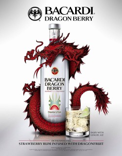 empiremixology:  Today’s Choice of the Day: Bacardi Dragon Berry Strawberry rum, mixed with either cola or ginger ale is an awesome choice!