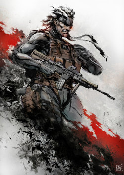 gamingpixels:  Metal Gear Solid Fan Arts:Old SnakeI am LightningGray FoxS N A K E O U TLegendary Big BossFishing for some SnakeNeed a smokeby Marc Lee - DeviantartOnwards to another Random Post
