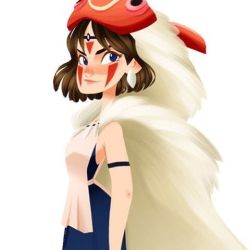 Going away for the weekend with friends! But here is Lady Number 74! PRINCESS MONONOKE!! Hope you guys have a great weekend (at Bilbao Centro)