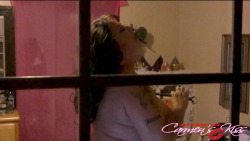 fetishontheweb:Carmen Kiss has a peeping tom spying on her during her intimate moments at GetFreakywithCarmen.com!