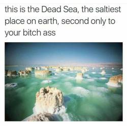 Moral of the story, Don&rsquo;t be a salty Bitch! 😘🙃✌ #dontbesalty #deadsea #salted #salty #saltybitches
