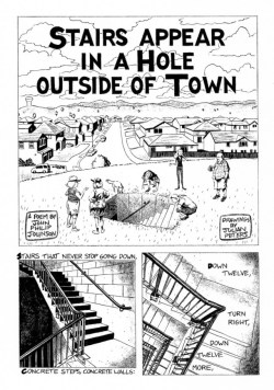 idionkisson: “Stairs Appear in a Hole Outside of Town,” by John Philip Johnson and Julian Peters (Rattle #38, Winter 2012)