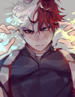 jiefinch: do i draw todoroki a lot? guilty as charged.. but hes so fun ): speedpaint 