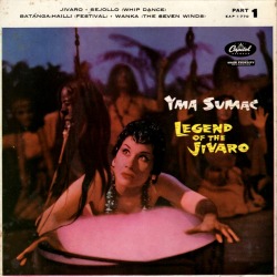 sladesounds: Yma Sumac - Legend Of Jivaro 7” Vinyl EP 1957 Capitol [EAP1-770] 45cat.com 