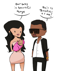 carcia24:  truehiphopculture:  cherryfrostbite:  thefingerfuckingfemalefury:  ebondandy:  thefingerfuckingfemalefury:  KANYE NO This sort of thing is putting her patience to the Kanye Test…  He’s merely trying to help the baby reach her Kanye Best…