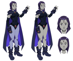 chillguydraws: ravenravenraven:   Hello again everyone. Here are some more pics that I have done that I forgot to upload. The first pic was me playing around a bit with the design of Raven from the Justice League vs Teen Titans animated movie. I liked