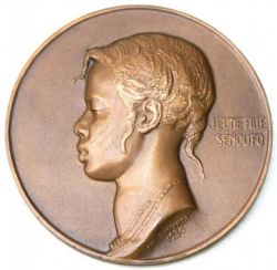 Art-And-Things-Of-Beauty:  Emile Monier (1883-1970)  -  Bronze Medals Of Africa.