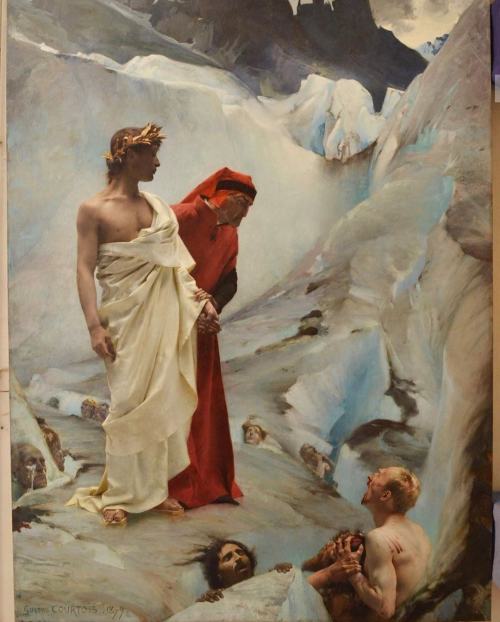 sakrogoat:Gustave Courtois - Dante and Virgil in Hell