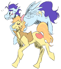braeburn-corner:  clepony:  &ldquo;relax, they’ll love ya!&rdquo;  Gay horse and queer horse going to visit gay horse’s family. &lt;3  &lt;3